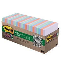 포스트잇강한점착용노트(654-24NH/발리/원더러스트파스텔즈/3M)