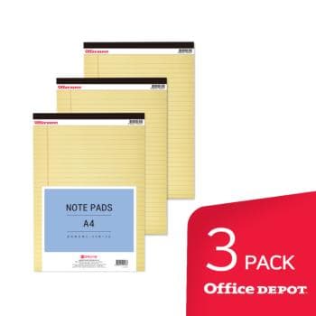 노트패드(A4/노랑/3개입/오피스디포)
