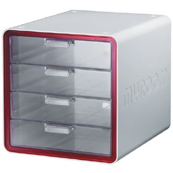 마이룸 멀티 캐비넷(레드/4단/270001/시스맥스)